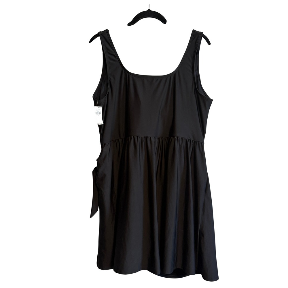 Old Navy Black Side Tie Swim Dress One Piece NWOT Size 3X - Picture 4 of 13